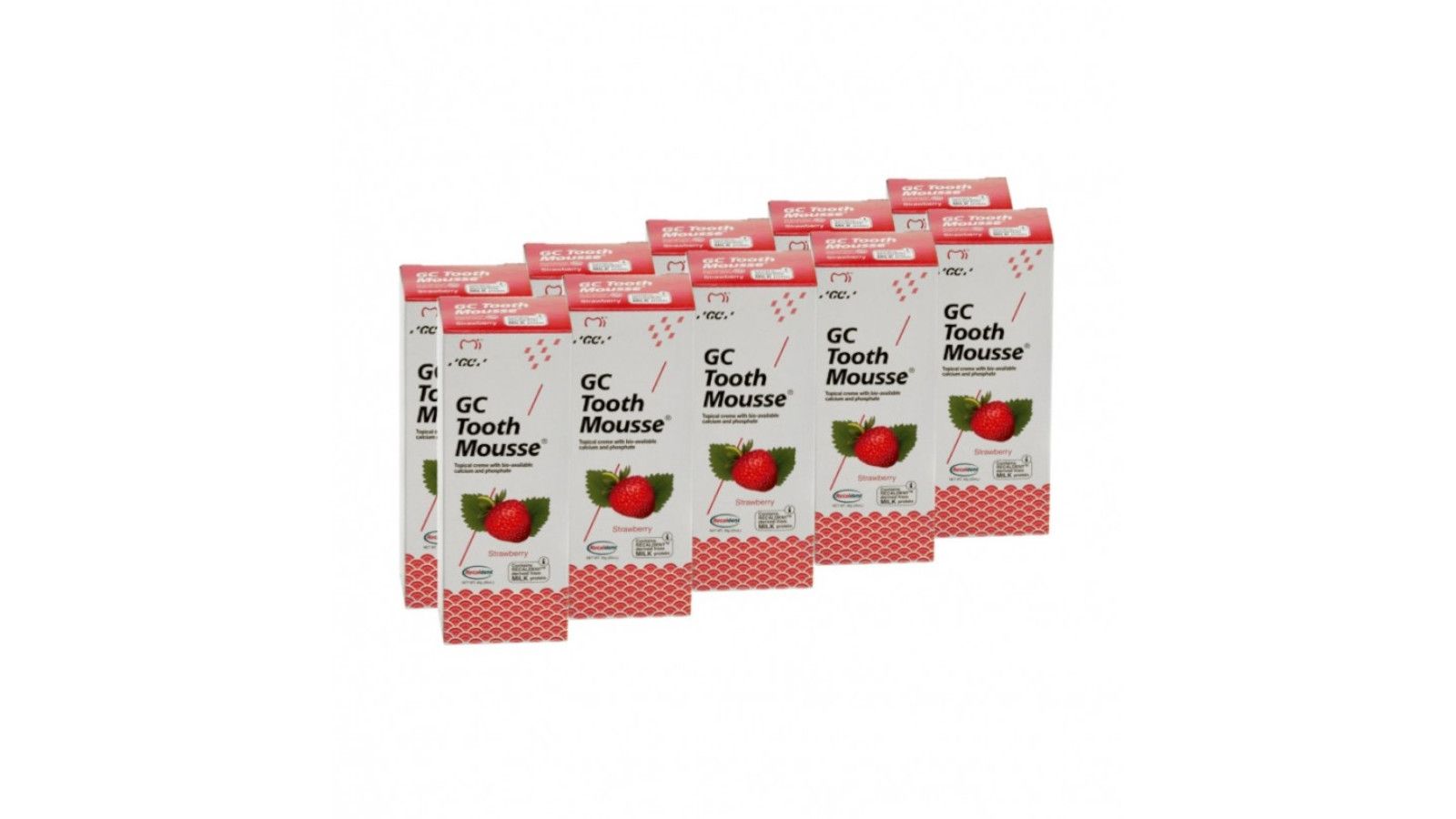 GC Tooth Mousse, 10-Pack Strawberry EEP - Dental-Medical - Webshop